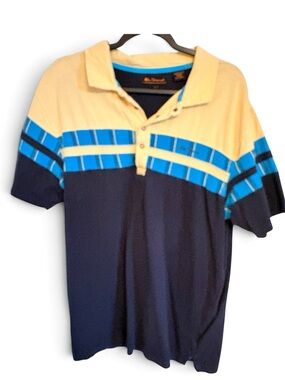 Vintage Ben Sherman Color Block Polo Shirt Mens S 90s Y2K Retro